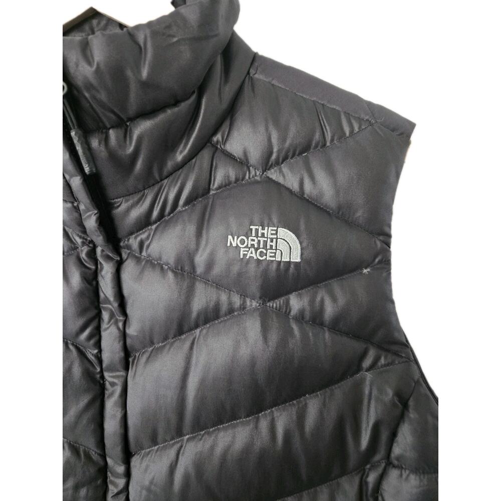 The North Face Vest Womens XL Black 550 Down Quilted Puffer Zip Insulated - Picture 5 of 6